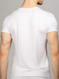 Мужская футболка белая круглый вырез